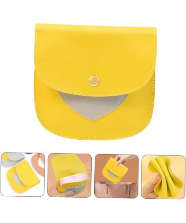 Leather Period Bag Purse Holder for Menstrual Pads and Lipstick - Compact and Reusable - 1 Count - Buy Online on GoSupps.com