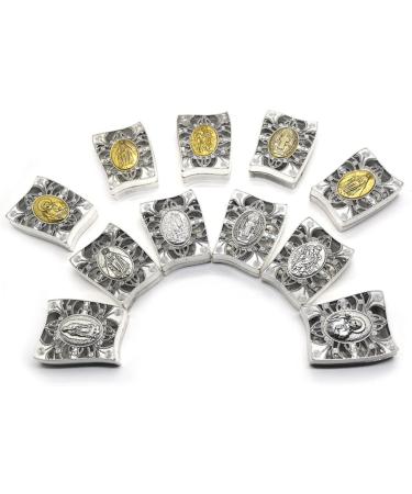 Zerodeko 20 Pcs Box Rosary Box Cage Charms Christian Charms Bracelets Bracelet Jewelry Container Prayer Beads Case Essential Oil Necklace Lugs for Women Travel Gift Box Earrings Zinc Alloy 6.4x5cmx5pcs Goldenx5pcs - Buy Online on GoSupps.com