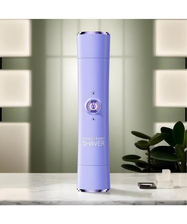 Electric Shavers for Women Bikini Epilator for Women with Double Head Ergonomic Tool for Face Eyebrows Ears Legs Purple - Buy Online on GoSupps.com