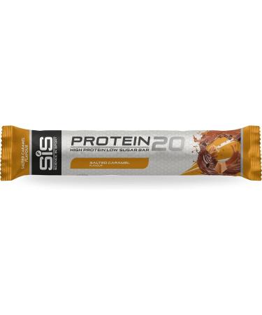 Science In Sport Protein Bars - Salted Caramel Flavour | High Protein, Low Sugar, Chocolate-Coated Snack - Pack of 12 - Buy Online on GoSupps.com