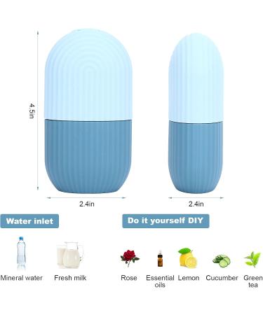 Ice Roller Ice Roller For Face and Eye Ice Facial Ice Roller for Face Eye and Neck Ice Face Mold for Face Shrink Pores Reduce Acne Enhance Your Natural Glow Remove Fine Lines Shrink Pores (Blue) - Buy Online on GoSupps.com