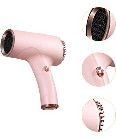 MERIGLARE Portable Hair Dryer Hairdryer Adjustable Hot and Cold Settings Hair Care Dryer Blow Dryer for Dorm Salon Home Hotel Pink - Buy Online on GoSupps.com