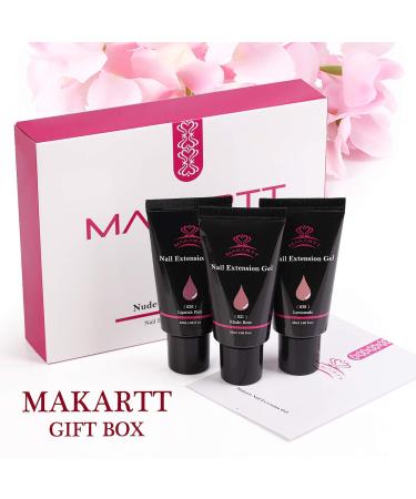 Makartt Qikgel Nude Poly Nail Gel Builder Kit - Hard Gel for Nails | Fall Trendy Nail Art Design | DIY Beauty Gift Set - Buy Online on GoSupps.com