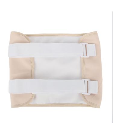 Sleep Adjustable Castor Oil Pack Ergonomic Reusable Soft Compress Castor Oil Wrap for Liver Detoxification (Khaki)