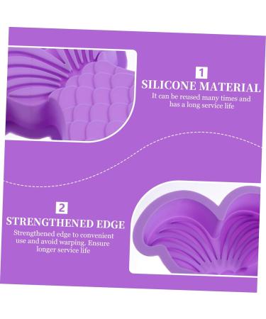 OUNONA 2pcs Mermaid Cake Mold Mini Candy Broiler Pan for Oven Mermaid Tail Ice Mold Butter Molds Oven Baking Tool Silicone Soap Mold Candy Mold Fishtail Baking Tools Silica Gel 24X17X4CMx2pcs Random Colorx2pcs - Buy Online on GoSupps.com