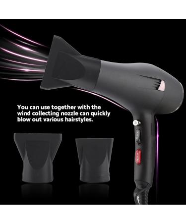 2000W Hair Dryer Hot and Cold Blow Dryer Hair Styling Dryer Adjustable 5 Temperature Files Hair Styling Tool with 2 Nozzle for Home and Salon(US Plug) - Buy Online on GoSupps.com