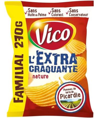 VICO - EXTRA CRISPY NATURAL CHIPS FAMILY SIZE 270G - PACK OF 4 - Buy Online on GoSupps.com