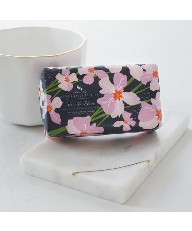 Buy Soap & Paper Factory Vanilla Fleur 5 oz Shea Butter Soap Bar - Luxurious Moisturizing Soap for All Skin Types - International Shipping Available - Buy Online on GoSupps.com