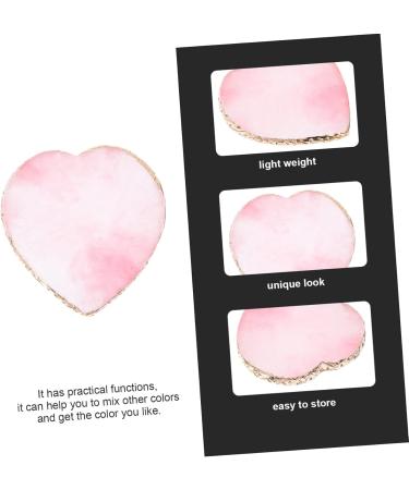  BIUDECO Heart-Shaped Decorated Nail Polish Mixing Tray with Smooth Edges Manicure Mixing Board for Nail Art Display - Buy Online on GoSupps.com