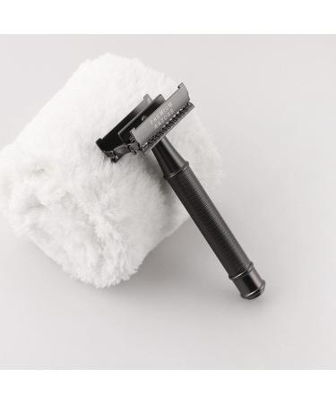 Fac n Vintage Long Handle Double Edge Safety Razor + 50 Platinum Japanese Stainless Steel Blades - Butterfly Open Shaving Razor for Smooth Wet Shaving - 200+ Shaves - Buy Online on GoSupps.com