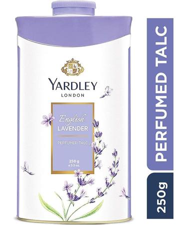Yardley London Perfumed Fresh Floral Fragrances Locked in a fine & Silky Talcum Powder (Yardley English Lavender Perfumed Talc - 250gm Pack of 1) Yardley English Lavender Perfumed Talc - 250gm 8.82 Ounce (Pack of 1) - Buy Online on GoSupps.com