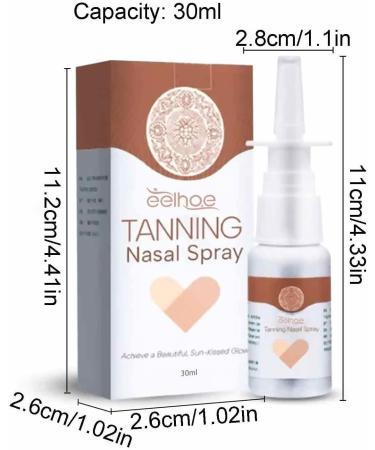 Tanning Accelerator Sunless Tanning Spray 30ml Quick and Easy Self Tanner with Nasal Delivery Sunless Tanning Mist for Face and Body Tanning Cosmetic for Natural Glow - Buy Online on GoSupps.com