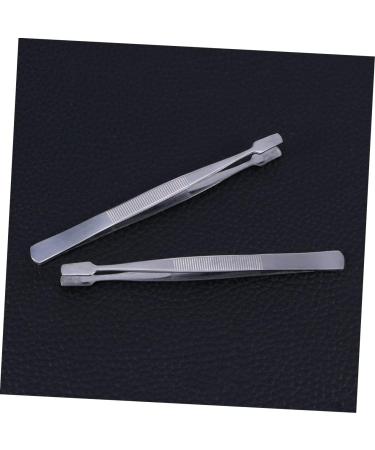 Housoutil Tweezers Professional Lash Tweezer Nipper Precision Tweezer False Lash Applicator Tool Makeup Tweezer Grafting Lash Supplies Philately Tools Stainless Steel Eyelash with Pliers 11CM Silver - Buy Online on GoSupps.com