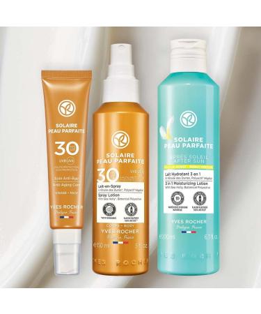 Yves Rocher Solaire Peau Parfaite Sun Milk Spray SPF 30 - Body Sun Protection 150 ml Pump Spray - Buy Online on GoSupps.com