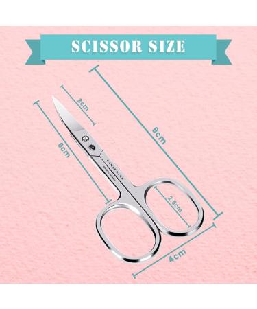 Professional Nail Scissors - Extra Fine Stainless Steel Smoke Shears with Leather Case for Toenails & Fingernails - Buy Online on GoSupps.com