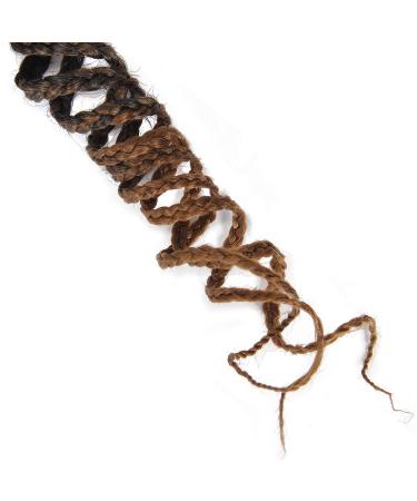 Goddess Curly Box Braids Crochet Hair 3X Wavy 18 Inch 1B/30 - Pack of 6 | Synthetic Fiber Braiding Hair Extension for Black Women - Buy Online on GoSupps.com
