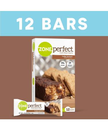 ZonePerfect Fudge Graham Nutrition Bars - 12 Pack (1.76 oz Each) | Healthy Snack - Buy Online on GoSupps.com