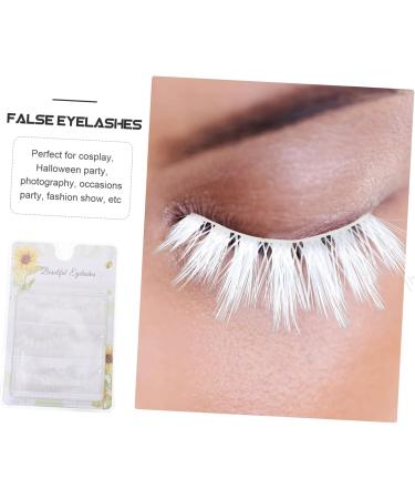 FRCOLOR 3 Pairs White Eyelashes Blue for Eyes Cosplay Makeup Eyelashes Women Cosplay Lashes Makeup Fake Eyelashes False Lashes Lash Spolies Halloween 3d Imitation False Eyelashes Prom - Buy Online on GoSupps.com