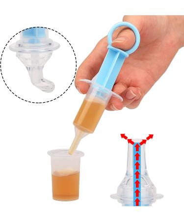 JNAWA 3Pcs Baby Oral Feeding Syringe Silicone Feeder with Liquid Inlet at Both Sides Choke-Proof Nipple Feeder Infant Syringe Feeder - Buy Online on GoSupps.com
