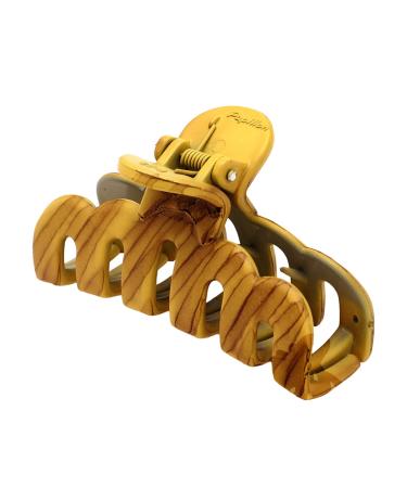 Veda Aromatics Trullip Wooden Hair Clips for Women - Non-slip Claw Clips for Thick Hair (Pack of 3) Light & Natural Brown - Buy Online on GoSupps.com