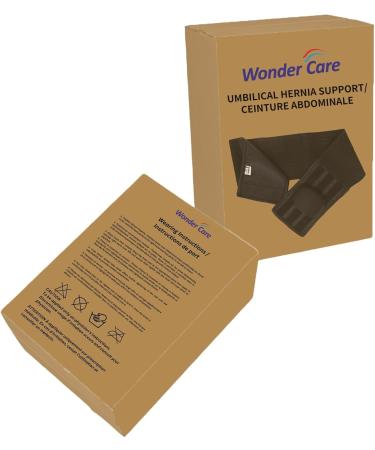 Wonder Care Umbilical Hernia Support Belt - Abdominal Binder for Belly Button & Navel Hernias | Pain Relief Brace - Beige Medium (1 Pack - Buy Online on GoSupps.com