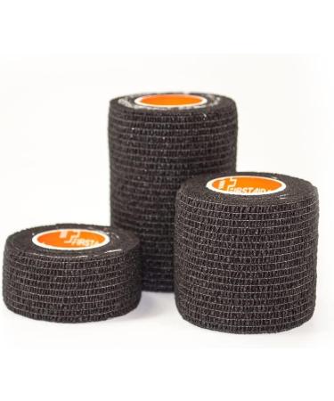 Latex-Free Cohesive Bandage - 5cm x 4.5m Black - 1 Roll | First Aid 4 Sport - Buy Online on GoSupps.com
