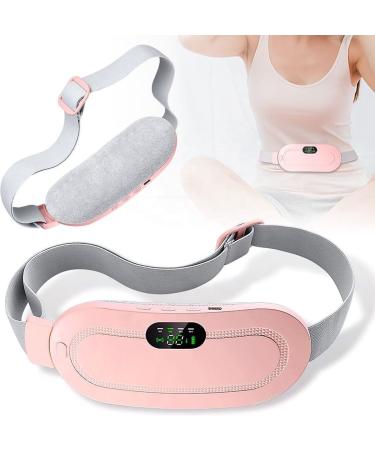 Luxury Menstrual Heat Band - Massage Cushion - 3 Heat Settings - Vibration Technology - Menstrual Band - Pink