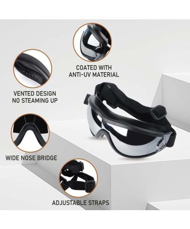Dog Goggles for UV Wind & Dust Protection | Adjustable Sunglasses for Medium & Large Dogs - Buy Online on GoSupps.com