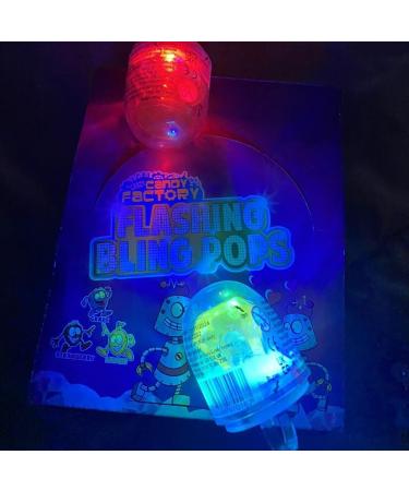 Flashing Bling Pops 10g - Grape lemon & strawberry flavour lollipops (Half box (6 ring pops)) - Buy Online on GoSupps.com