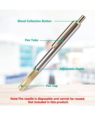 Blood Lance Pen - Stainless Steel Acupuncture Massager for Pain Relief & Blood Testing | International Shipping Available - Buy Online on GoSupps.com