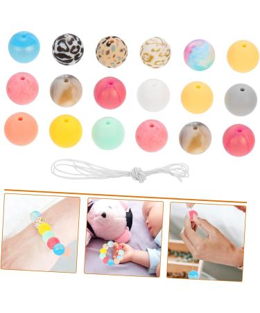 EXCEART Silicone Beads Bulk Set for Jewelry Making - Round Teething Beads for Baby Bracelets and Nursing Necklaces - Wreath Design - 1.5x1.5x1.5CM - 3 Sets - Buy Online on GoSupps.com