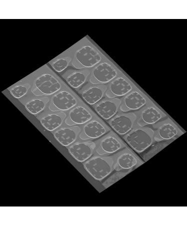 50 Sheet Waterproof Double Sided Fake Nail Adhesive Tabs Transparent Gel Nail Tape Self Adhesive Perfect for Professional and Family Use with 12 Different Sizes - Buy Online on GoSupps.com