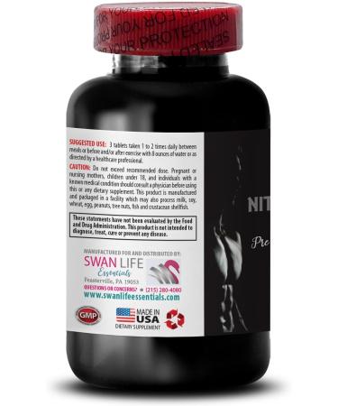 A-AKG - Nitric Oxide Booster - Nitric Oxide Booster Supplement Endurance Support Stamina Increase Exercise Support Training Formula Power Mix Energy Blend Fitness Formula 1 Bottle 60 Tablets - Buy Online on GoSupps.com