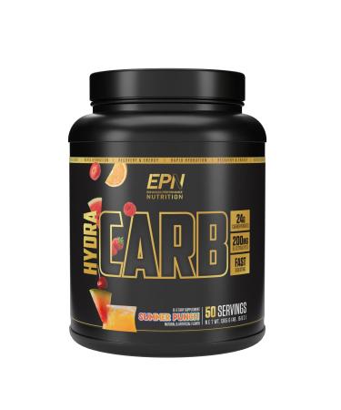 HydraCarb - Pre, Intra, Post Workout Carb Powder with Electrolytes, Maltodextrin & Dextrose | Increase Energy, Build Muscle, Recover Quicker, Rapid Hydration (Gluten Free) 50 Servings - Summer Punch