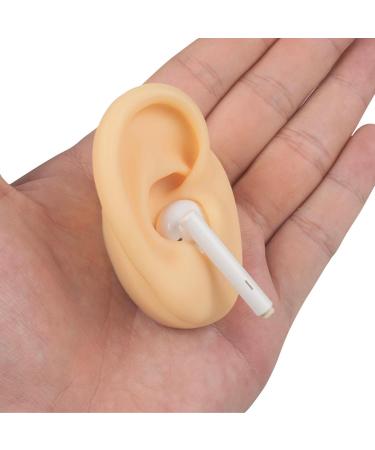 Flexible Silicone Ear Model for Earrings Earphones Display Lifelike Easy to Use Multifunctional Reusable Portable Practice Fake Ear Model (Light Beige) - Buy Online on GoSupps.com