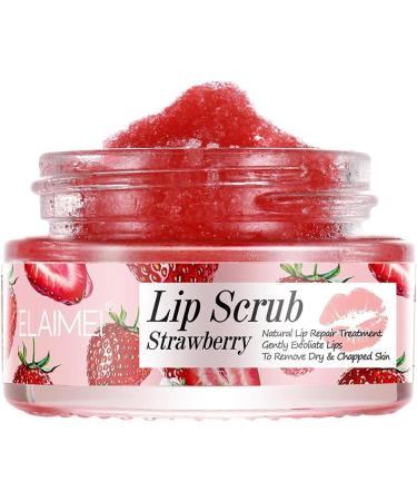 Qiansheng Natural Organic Sugar Berry Lip Peeling Gel - Gentle Exfoliating & Moisturizing Cream for Dry Cracked Lips - Buy Online on GoSupps.com