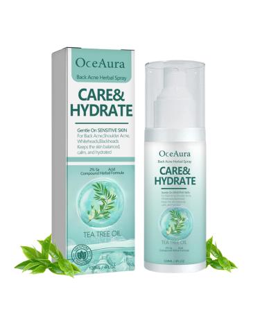 Back Acne Treatment Spray Back & Body Acne Treatment Acne Body Spray Tea Tree Oil for Skin Smooth Moisturiser for Acne Prone Skin Acne Moisturiser Gentle Repair Back Shoulder/Body /Chest /Butt