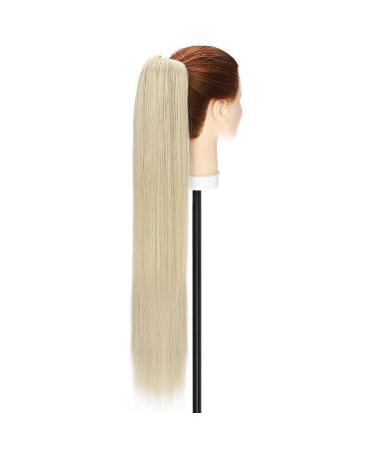 Sego Ponytail Braid Extension - 66 cm Wavy Human Hair - Airy Blonde Mix for Voluminous Style - Buy Online on GoSupps.com