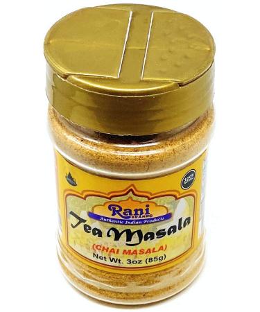Rani Tea Masala Indian Spice Blend 3oz PET Jar - All Natural, Vegan, Gluten Friendly - Salt & Sugar Free, NON-GMO, No Colors - Indian Origin Tea Masala 3 Ounce - Buy Online on GoSupps.com