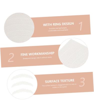 Housoutil 16pcs Lace Double Eyelid Sticker Female Makeup Eyelid Sticker Comfortable Eyelid Tape Post Net Mesh 2.8x0.4x0.1cm Yellow - Buy Online on GoSupps.com