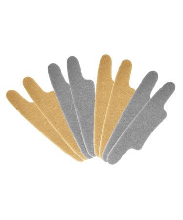 GARVALON 4 Pairs Follow up All Heel Pads Replaceable Heel Stickers Heel Cushion Inserts Heel Protectors Shoe Heel Protectors Wear-Resistant Heel Liners Non-Slip Supplies Flocking