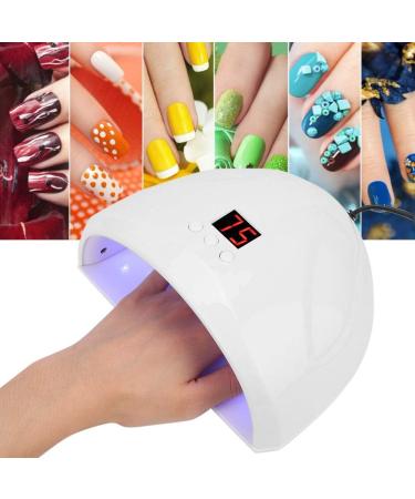36w nail dryer lamp fashion nail hardening machine manicure tool smart led uv gel nail polish dryer lamp nail polish dryer for normal nail polishes with 12 light beads(White) - Buy Online on GoSupps.com