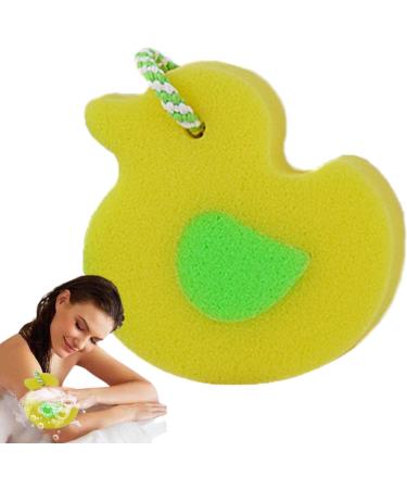 Sollee Bath Sponge - Animal Shape Shower Scrubber | Cute Scrubber Bathing Sponge for Bathroom Men Women Body Cleansing Supplies Duck - Buy Online on GoSupps.com