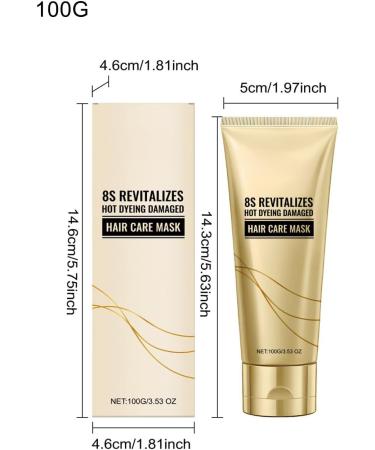 WJnflQN Intense Repair Hair Mask For Damaged Dry Hair | 100g Hydrating and Nourishing Repair Mask - Fast Acting Hair Care - Fast Smoothing Night Express Care - Buy Online on GoSupps.com