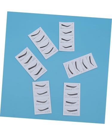 Beavorty 4 Sets stencil eyebrow shape eyebrow card eyebrow stencil sticker plastic sleeve cosmetic - Buy Online on GoSupps.com