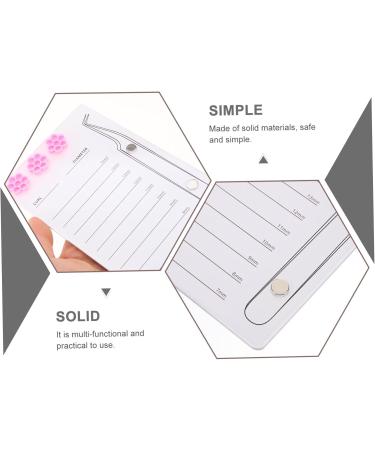 Gogogmee Magnetic Eyelash Board False Eyelashes Eyelash Display Board Lash Pallet Eyelash Holder Board Lash Extension Supplies Lash Storage Board Eyelashes Grafting Tool White Acrylic - Buy Online on GoSupps.com