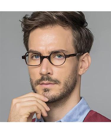 Kodilin Round Square Reading Glasses for Men & Women - Anti-Light Blue for Computers & Gaming - Spring Hinge - Available in 1.0 to 3.5 Magnification (Blue 1.5) - Buy Online on GoSupps.com