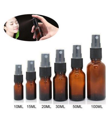 Buy Geshiglobal Empty Amber Glass Bottles for Essential Oils | 10/15/20/30/50/100ml | International Shipping Available - Buy Online on GoSupps.com