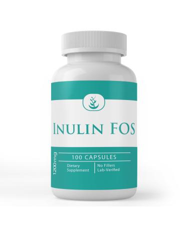 Pure Original Ingredients Inulin (100 Capsules) Always Pure No Additives Or Fillers Lab Verified 100 Count (Pack of 1)