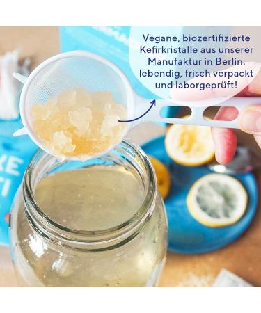 FAIRTENT Original BIO Water Kefir Crystals - 3x30g Starter Cultures for Guaranteed Success | Make Delicious Water Kefir at Home - Buy Online on GoSupps.com
